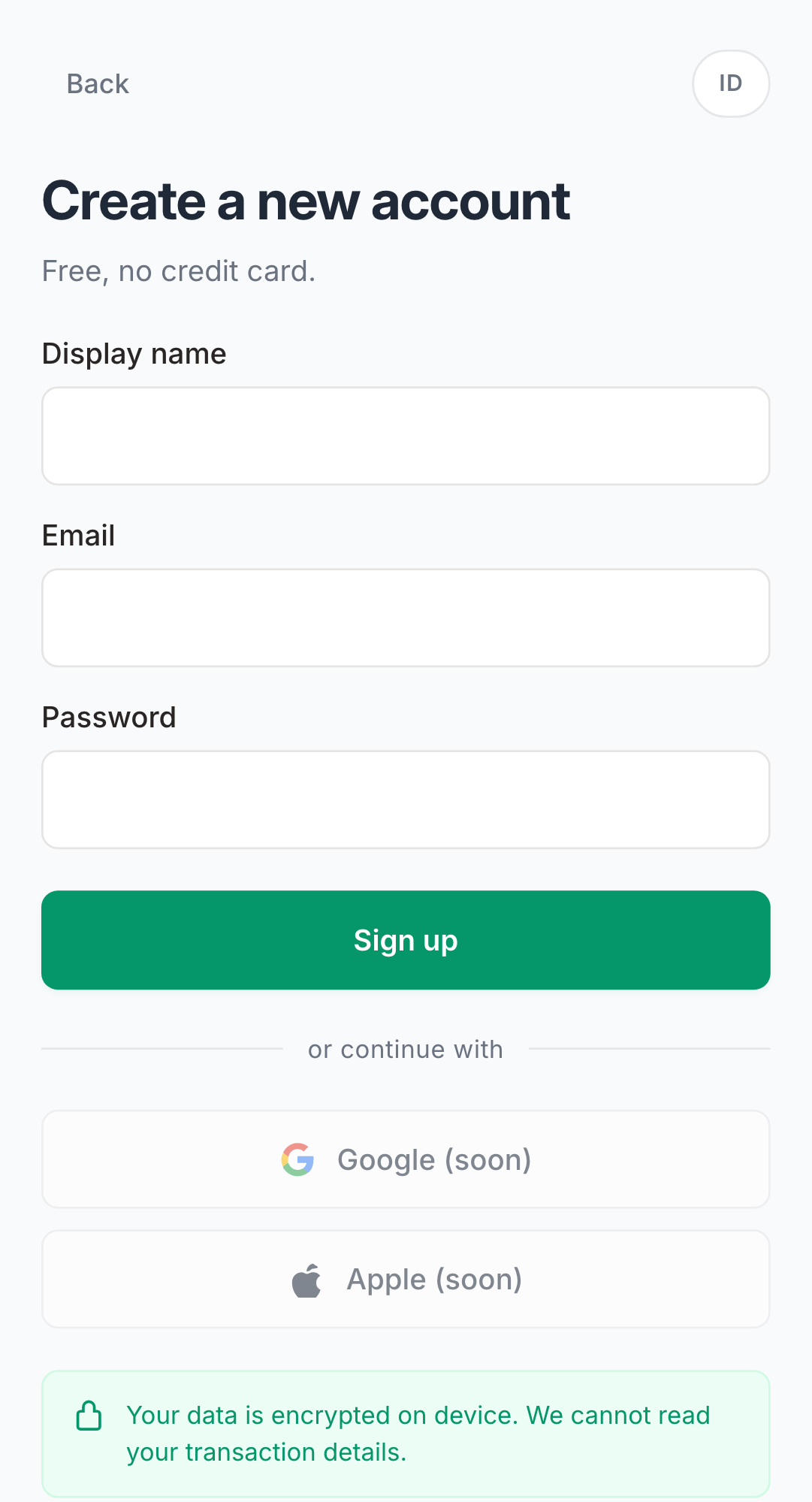 Screenshot: /register
